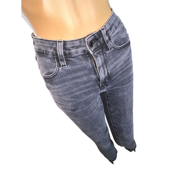 American Eagle Womens Super High Rise Jegging Size 00 Short Washed Black - Picture 7 of 12